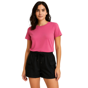 NWT❗️Silver Jeans Co. Size Medium Livia Relaxed Fit Black Cargo Cotton Shorts